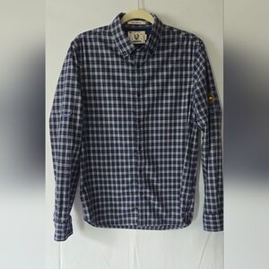 Scotch & Soda Mens Button Down Plaid Long Sleeve Shirt Size Medium